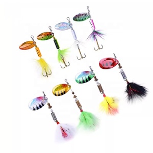 Esca da Pesca in Metallo Duro Spinnerbait con Coda a Gallo per Spigola Luccio Trota <span class=keywords><strong>Salmone</strong></span> - Product Image 6