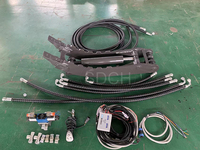Chargeuse-pelleteuse 4CX Pouce hydraulique avec système de contrôle de poignée Joystick