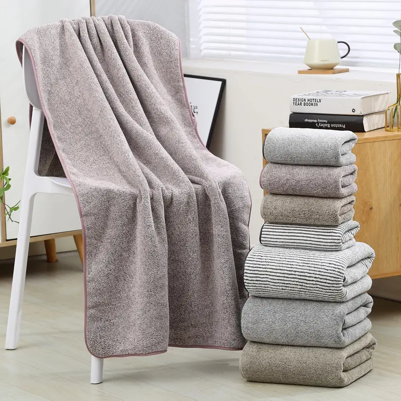 Factory Direct Selling Cotton Bath Towel Thickened Absorbent Gift Three-Piece Towel Set