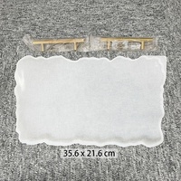 Moule artisanal en silicone et céramique pour sous-verre géode, feuille d'or, peint à la main, écologique, pour décoration de table DIY