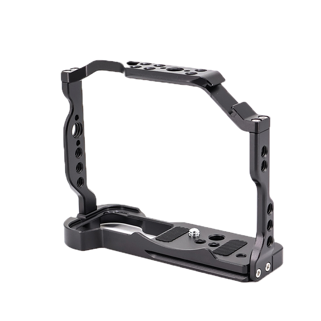 For Canon EOS R50 Aluminum Alloy Camera Cage with Top Handle Pear Wood Grip DSLR Rig Shoulder Mount Stabilizer Product Category