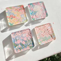 Ensemble d'aimants créatifs vierges en acrylique transparent pour réfrigérateur avec adhésif – Cadeaux d'anniversaire amusants et faveurs de fête pour garçons et filles