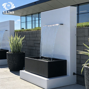 <span class=keywords><strong>Fontaine</strong></span> d'intérieur en acier inoxydable avec écran cascade LED, directement <span class=keywords><strong>de</strong></span> l'usine, pour la décoration <span class=keywords><strong>de</strong></span> jardin et <span class=keywords><strong>de</strong></span> piscine - Product Image 2