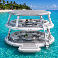 Plateforme flottante gonflable exclusive pour l'été, tapis aquatique rafraîchissant pour la plage, le lac et les loisirs aquatiques quotidiens