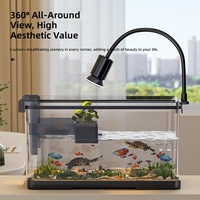 Aquarium portable pour poissons et tortues avec plateforme de basking et filtre |   4 couleurs 4 tailles Vente en gros