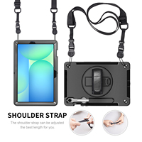 Casing Tablet TPU + PC Desain Sudut Anti Guncangan Fungsional Dapat Diputar 360 Derajat untuk Samsung Galaxy Tab S10 FE 11 Inch SM-X526
