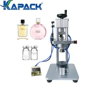 Kapack nước hoa uốn tóc bồng Máy capper khí nén nhôm chai kim loại nắp máy ép máy đóng nắp