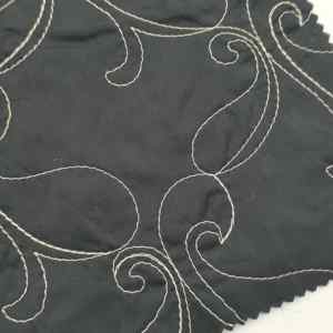 <span class=keywords><strong>Tissu</strong></span> <span class=keywords><strong>matelassé</strong></span> <span class=keywords><strong>double</strong></span> <span class=keywords><strong>face</strong></span> MQ Shaoxing Moquan en taffetas 190T 100% polyester sur fil jaune clair <span class=keywords><strong>pour</strong></span> sacs et vestes - Product Image 3