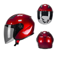 Casque de moto scooter personnalisé en usine, casque ouvert pour hommes et femmes, protection de conduite