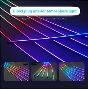 Adatto per autoveicoli RGB 64 colori luce ambiente LED striscia sei in uno a ventisei in uno - Product Image 5