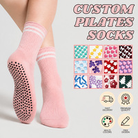 Chaussettes antidérapantes en coton pour le yoga et le Pilates, pour hommes, avec motif jacquard, nouvelle collection East Knitting, personnalisables