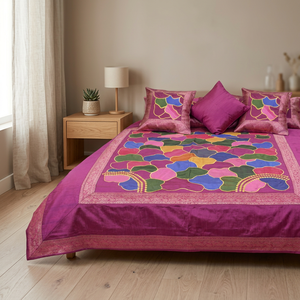 Beautiful Ethnic Hand Embroidered <b>Bedding</b> <b>Set</b> - Product Image 1