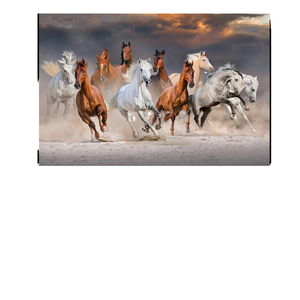 Dipinto a Olio 3D <span class=keywords><strong>di</strong></span> Lusso Personalizzato Design Digitale Cavalli al Galoppo al Tramonto <span class=keywords><strong>Arte</strong></span> su Tela per Soggiorno Animali - Product Image 6