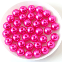 Blinginbox Haute Qualité Standard 3-20mm Perles Blanches Couleurs Populaires Perles Rondes En Plastique Avec 1 trou pour Robe De Mariée