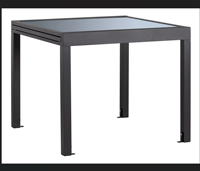 Table extensible en aluminium pour jardin et terrasse