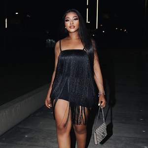 2021 nuovi arrivi estate 2022 New INS Fashion Long Beard and nappa Party Dress Ladies Dress - Product Image 3