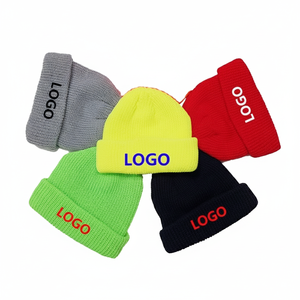 Bonnet en tricot brodé pour hommes et femmes, bonnet en tricot chaud pour hommes et femmes, design personnalisé et personnalisé, DIY - Product Image 1