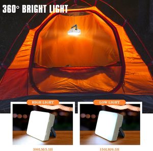 Lanterne solaire portable, 5 modes d'éclairage, lampe torche LED, étanche IPX4, 10000 lumens, pannes de courant, ouragan, randonnée, camping - Product Image 2