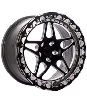 Jantes de course tout-terrain en alliage d'aluminium forgé sur mesure, 15-22 pouces, 5x112/5x120/4x100/6x139.7/5x114.3, jantes Beadlock, finition noire