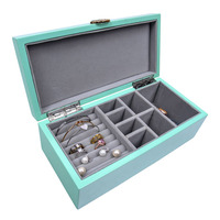 Boîte de rangement pour bijoux en cuir PU de luxe, boîte organisatrice de bijoux multi-compartiments avec serrure en métal, boîte cadeau pour bijoux avec logo personnalisé