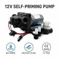Pompe à diaphragme électrique Singflo 12V HY-304551T 3GPM 55psi personnalisable pour l'industrie agroalimentaire