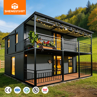 Zweistöckiges Vorgefertigtes CASA Faltbares Erweiterbares Containerhaus Modulares Mobiles Outdoor-Villa Heim Schlafzimmer Badezimmer Heimbüro