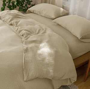 Populer dan nyaman <span class=keywords><strong>2</strong></span> lapisan 100% katun penutup selimut muslin kain kasa dipasang seprai set - Product Image 5