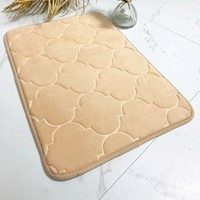 Waschbare Jacquard-Badematte Getufteter Polyester-Badteppich Wasserabweisend Rutschfest für Zuhause oder Hotel Büro Schlafzimmer Restaurant