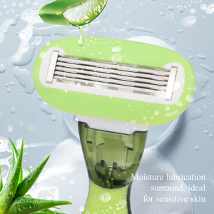 Cartucho de maquinilla de afeitar de 5 cuchillas con espalda abierta cabezal de maquinilla de afeitar de cinco cuchillas curvas de alta calidad para afeitado de Damas - Product Image 2