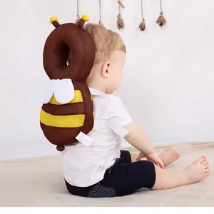 뜨거운 판매 아기 걷는 머리 보호 베개 작은 꿀벌 보호 머리 모자 아기를위한 도매 통기성 드롭 베개 - Product Image 6