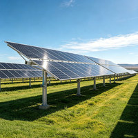Système de suivi solaire à axe unique monté au sol de 3 MW à haute efficacité, fabrication professionnelle, structure de suivi photovoltaïque à grande échelle