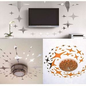 <b>Star</b> Crystal Acrylic Wall Mirror Ceiling Sticker Mirror Wall Sticker Home <b>Decoration</b> - Product Image 3
