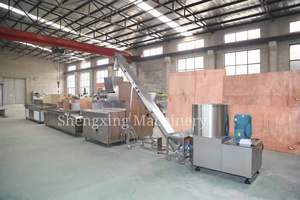 Automatic 3d Pellet Chips Rice Shrimp Flakes Gear Wheel Fryums Extruder Krupuk Production Line Prawn Cracker Making Machine