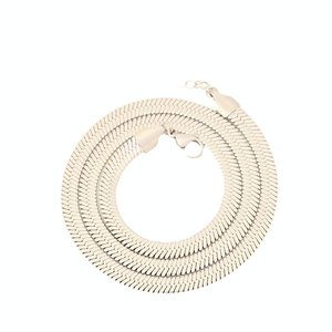 Chaînes semi-finies en acier inoxydable pour bricolage : Chaîne à maillons et Chaîne serpent plate |   Vendu au mètre ou en rouleau, placage or PVD - Product Image 5