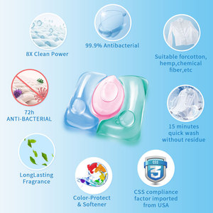 Capsules de gel à <span class=keywords><strong>lessive</strong></span> hypoallergéniques 3 en 1, détergent en capsules à marque privée, fabriqué en Chine, 50%-80% d'ingrédients actifs - Product Image 4