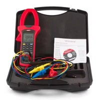 Pinza Amperimétrica UNI-T UT243 de Alta Precisión con Protección IP65, Análisis de Potencia y Armónicos, Prueba Automática y 1 Año de Garantía