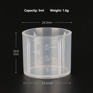 5Ml 6Ml 10Ml 15Ml 20Ml 30Ml 250Ml 480Ml Cốc Đo Cỡ Nhỏ Bằng Nhựa <span class=keywords><strong>PP</strong></span> Nhỏ Có Cân - Product Image 4