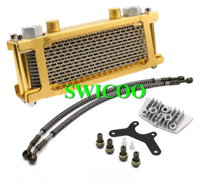 Top Qualité Singe Vélo Pièces Moteur De <span class=keywords><strong>Moto</strong></span> Refroidisseur D'huile De Refroidissement Radiateur Kit pour Singe <span class=keywords><strong>125</strong></span>/140cc Pit Bike - Product Image 3