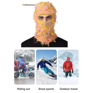 2025 unisexe masque <span class=keywords><strong>de</strong></span> <span class=keywords><strong>Ski</strong></span> complet hiver chaud drôle acrylique tricoté cagoule coupe-vent <span class=keywords><strong>cou</strong></span> couverture pour un usage quotidien - Product Image 6