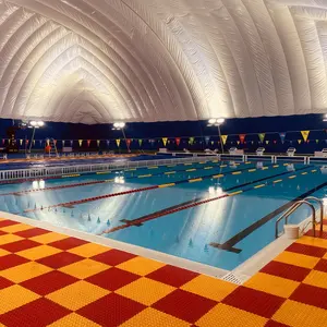 बेहतर गुणवत्ता वाला इन्फ्लैटेबल स्विमिंग पूल डोम मेम्ब्रेन स्विमिंग पूल एयर डोम इन्फ्लैटेबल डोम