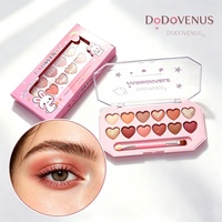 Commerce extérieur transfrontalier DoDo VENUS PD-076 Palette de fards à paupières 12g 12 couleurs Poudre nacrée Finition fine scintillante Mat Paillettes Texture fine