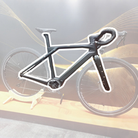 Vélo électrique tout-terrain en carbone et en gravier avec cadre de vélo de route en carbone entraîné par BAFANG M820