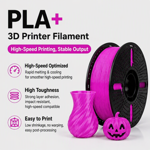 Filament PLA Plus, surface lisse, forte adhérence des couches, résistant aux chocs, filament de 1,75 mm pour impression 3D haute vitesse, 1 kg - Product Image 1