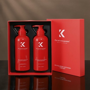 Wholesale Custom 450ml Hyaluronic Acid Smoothing Nourishing Shiny Hair Hair Repairing <b>Shampoo</b> Set - Product Image 6