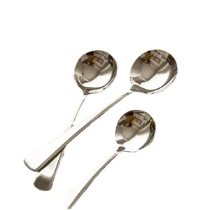 Stainless Steel Round Head Spoon 410 Popular Spoons Food Grade Household Soup Dessert Cooking Spoon - Product Image 5