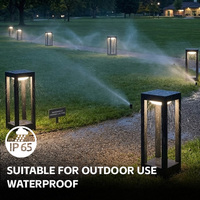 Luces Solares IP65 para Exteriores, Impermeables, de Aluminio, LED, Ángulo de Haz de 360°, Iluminación Exterior para Paisajes, Caminos, Jardines, Entradas, Patios, Decoración