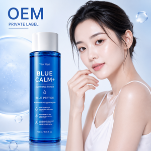 บลู คาล์ม+ ซูทติ้ง โทนเนอร์ 120 มล. บลู เปปไทด์ คอปเปอร์ เปปไทด์ น้ำยาปลอบประโลมผิวแพ้ง่าย OEM แบรนด์ส่วนตัว - Product Image 3
