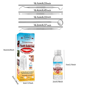 20ML denti finti colla solida Kit di riparazione per denti temporanei cura dei denti strumento modellabile per denti Pellet adesivo per denti termici - Product Image 6