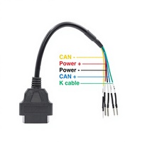 Probador de Línea OBD Hembra de 16 Pines (Línea K) para Detector de Computadora de Automóvil