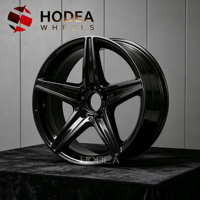 Jantes forgées HODEA 17/18/19/20/21/22 pouces à 5 branches, noir brillant, pour Mercedes AMG BMW Audi, jantes personnalisées